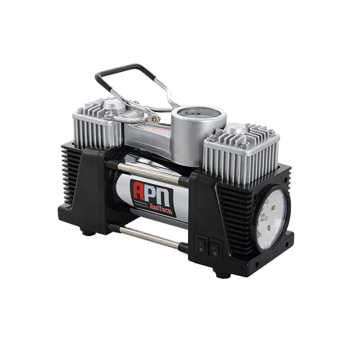 PLP_P_26978416PORTABLE-AIR-COMPRESSOR-PC-20-T-700 کمپرسور فندکی دو سیلندر apn مدل PC20T - تصویر 1