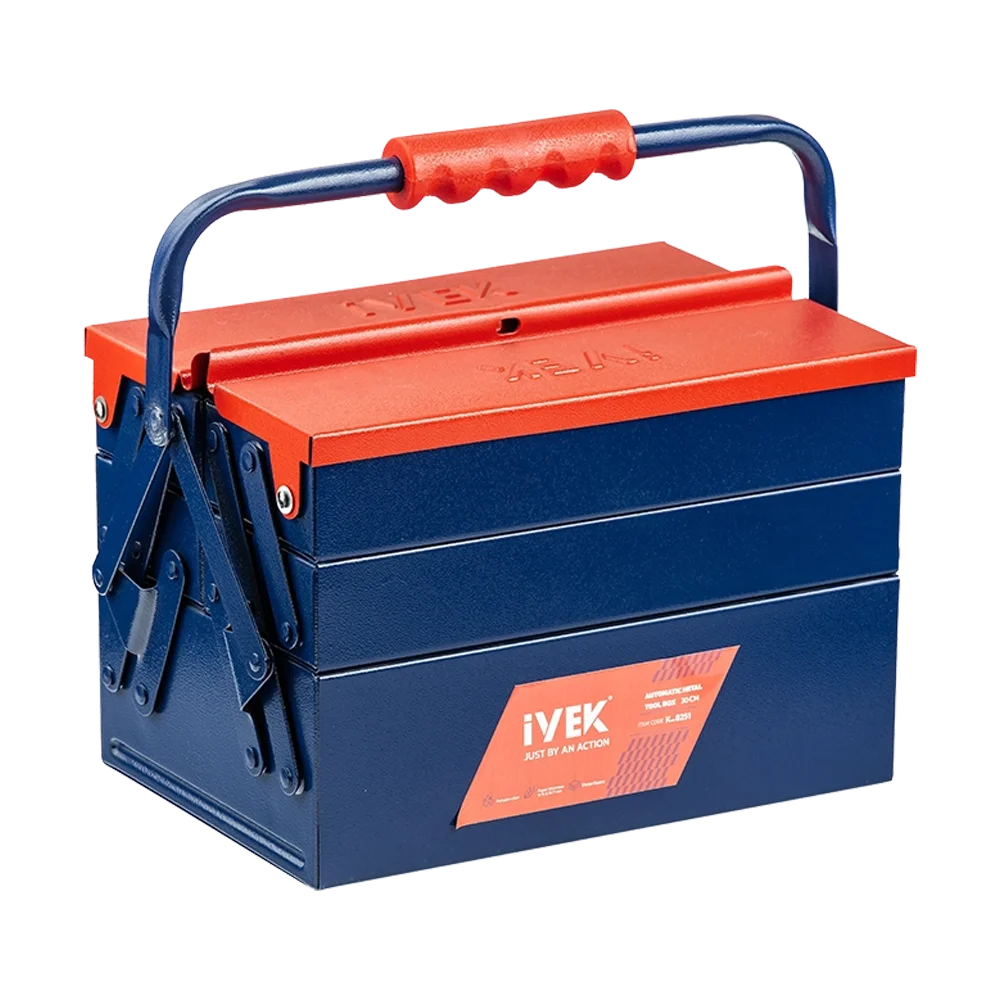 k-8251 جعبه ابزار اتوماتیک ۳۰ سانت سه طبقه K-8251 ایوک - تصویر 1